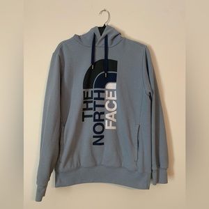 NORTH FACE Men’s Gray Hoodie Hooded Sweatshirt w Fleece Lining ~ Sz Med
